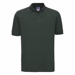 Russell Mens Classic Cotton Pique Polo Shirt - S, Bottle Green