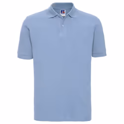 Russell Mens Classic Cotton Pique Polo Shirt - M, Sky
