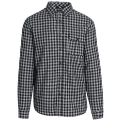 Trespass Mens Sheedacallee Checked Cotton Shirt - L, Black