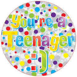 Kaleidoscope Giant Birthday Badge