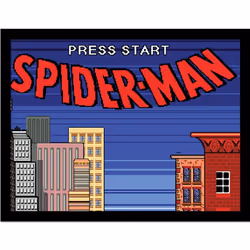 Spider-Man Press Start Framed Poster