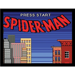 Spider-Man Press Start Framed Poster