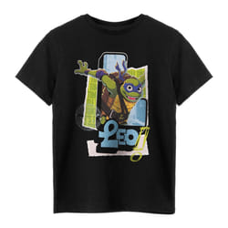 Teenage Mutant Ninja Turtles Boys Leonardo Short-Sleeved T-Shirt - 9-10 Years, Black