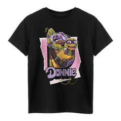 Teenage Mutant Ninja Turtles Boys Donatello Short-Sleeved T-Shirt - 5-6 Years, Black