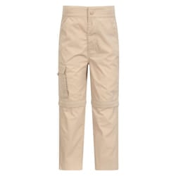 Mountain Warehouse Childrens/Kids Zip-Off Active Trousers - 5-6 Years, Beige