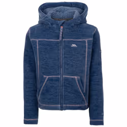 Trespass Girls Cossie Fleece Jacket - 5-6 Years, Denim Blue