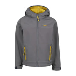 Trespass Childrens/Kids Faster Soft Shell Jacket - 3-4 Years, Storm Grey/Sulphur