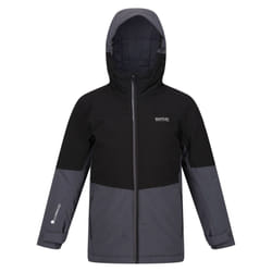 Regatta Childrens/Kids Highton IV Padded Waterproof Jacket - 5-6 Years, Black/Seal Grey
