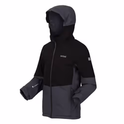 Regatta Childrens/Kids Highton IV Padded Waterproof Jacket - 5-6 Years, Black/Seal Grey