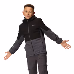 Regatta Childrens/Kids Highton IV Padded Waterproof Jacket - 5-6 Years, Black/Seal Grey