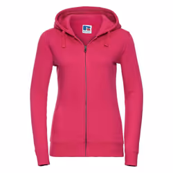 Russell Womens/Ladies Authentic Full Zip Hoodie - M, Fuchsia