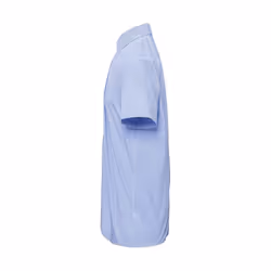 Premier Mens Gingham Cotton Short-Sleeved Shirt - XS, Light Blue/White