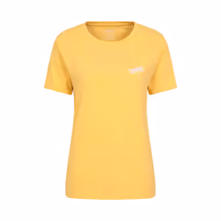 Mountain Warehouse Womens/Ladies Dragonfly Organic Loose Fit T-Shirt - 20 UK, Pale Yellow