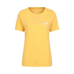 Mountain Warehouse Womens/Ladies Dragonfly Organic Loose Fit T-Shirt - 20 UK, Pale Yellow