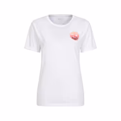 Mountain Warehouse Womens/Ladies Palm Wave Organic Cotton Loose Fit T-Shirt - 20 UK, White