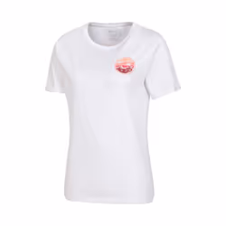 Mountain Warehouse Womens/Ladies Palm Wave Organic Cotton Loose Fit T-Shirt - 20 UK, White