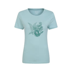 Mountain Warehouse Womens/Ladies Fern Shell Organic T-Shirt - 20 UK, Mint