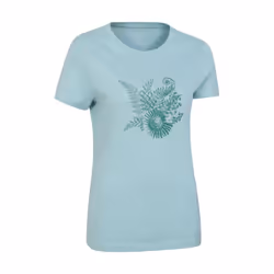 Mountain Warehouse Womens/Ladies Fern Shell Organic T-Shirt - 20 UK, Mint