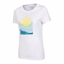 Mountain Warehouse Womens/Ladies Never Lost Sunrise Organic T-Shirt - 18 UK, White