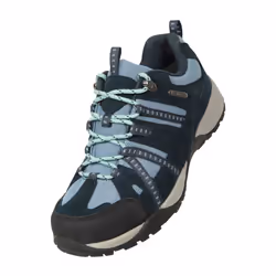 Mountain Warehouse Womens/Ladies Direction II Suede Wide Walking Shoes - 8 UK, Navy