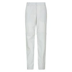Mountain Warehouse Womens/Ladies Quest Zip-Off Hiking Trousers - 6 UK, Light Grey