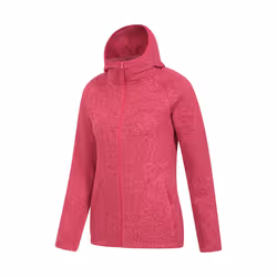 Mountain Warehouse Womens/Ladies Nevis Full Zip Hoodie - 8 UK, Bright Pink