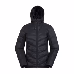 Mountain Warehouse Womens/Ladies Turbine Padded Soft Shell Jacket - 12 UK, Jet Black