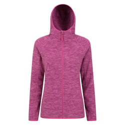 Mountain Warehouse Womens/Ladies Lleyn II Melange Full Zip Hoodie - 8 UK, Berry