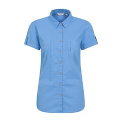 Mountain Warehouse Womens/Ladies Coconut Short-Sleeved Shirt - 20 UK, Bright Blue