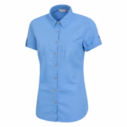 Mountain Warehouse Womens/Ladies Coconut Short-Sleeved Shirt - 20 UK, Bright Blue