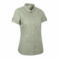 Mountain Warehouse Womens/Ladies Coconut Short-Sleeved Shirt - 14 UK, Light Khaki