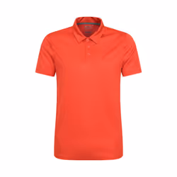 Mountain Warehouse Mens Endurance IsoCool Polo Shirt - M, Bright Orange