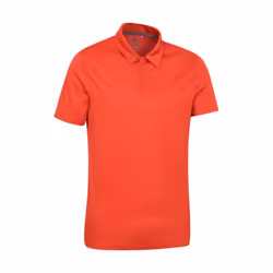Mountain Warehouse Mens Endurance IsoCool Polo Shirt - M, Bright Orange
