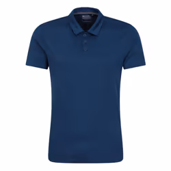 Mountain Warehouse Mens Endurance IsoCool Polo Shirt - XXL, Dark Blue