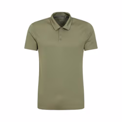 Mountain Warehouse Mens Endurance IsoCool Polo Shirt - S, Khaki Green