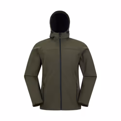Mountain Warehouse Mens Exodus Waterproof Soft Shell Jacket - XS, Dark Khaki