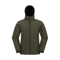 Mountain Warehouse Mens Exodus Waterproof Soft Shell Jacket - XS, Dark Khaki