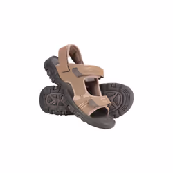 Mountain Warehouse Mens Z4 Synthetic Suede Sandals - 10 UK, Brown