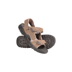 Mountain Warehouse Mens Z4 Synthetic Suede Sandals - 10 UK, Brown