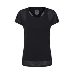 Mountain Warehouse Womens/Ladies Double Layered T-Shirt - 16 UK, Black