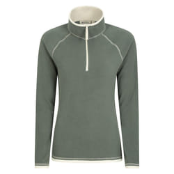 Mountain Warehouse Womens/Ladies Montana Half Zip Fleece Top - 12 UK, Dark Green