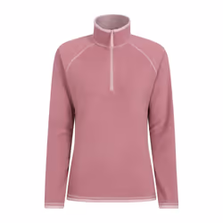 Mountain Warehouse Womens/Ladies Montana Half Zip Fleece Top - 12 UK, Light Pink