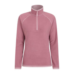 Mountain Warehouse Womens/Ladies Montana Half Zip Fleece Top - 16 UK, Light Pink
