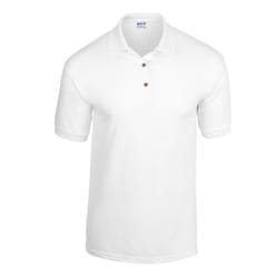 Gildan Unisex Adult Knitted Dryblend Jersey Polo Shirt - XL, White