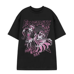 Monster High Womens/Ladies Fangtastic Draculaura Short-Sleeved T-Shirt - XXL, Black