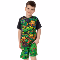 Teenage Mutant Ninja Turtles Boys Turtle Short Pyjama Set - 9-10 Years, Green