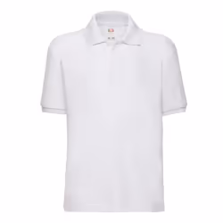 Fruit of the Loom Childrens/Kids 65/35 Pique Polo Shirt - 9-11 Years, White