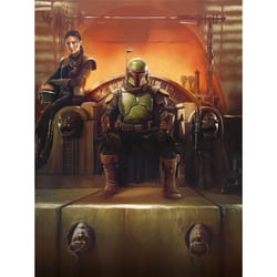 Star Wars The Book Of Boba Fett The New Boss Framed Canvas Print