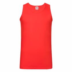 Fruit of the Loom Unisex Adult Valueweight Athletic Tank Top - S, Red