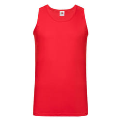 Fruit of the Loom Unisex Adult Valueweight Athletic Tank Top - S, Red